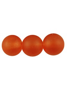 Glass Bead 8mm Round Orange 31in str