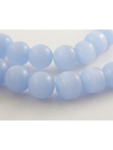 Glass Bead 8mm Pale Blue 14in strand