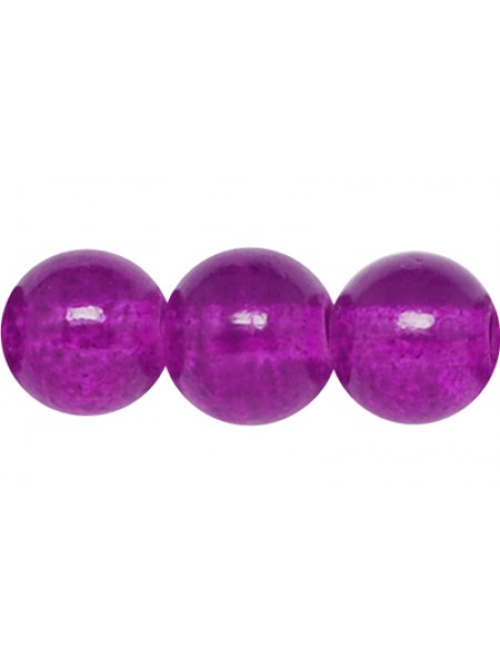 Glass Bead Round 8mm Magenta 31in strand