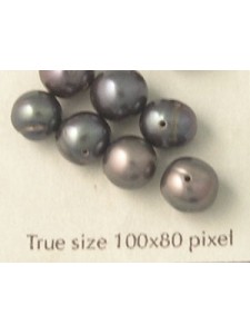 Round Cultured Pearls 7mm Deep blue