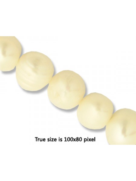Pearl 10mm  Potato White (0.8 mmH) 15in