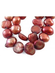 Pearl Oval 5-6mm Indian Red 15in strand