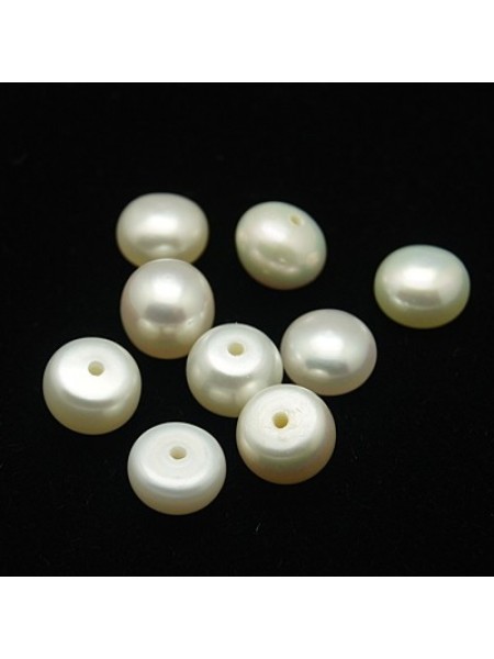 Natural Pearl 1/2 drilled 8.5mm White