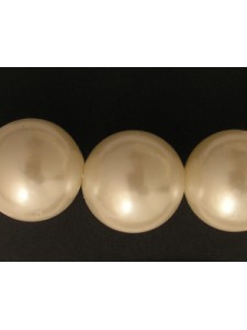Plastic Pearl 14mm Cream 16in str