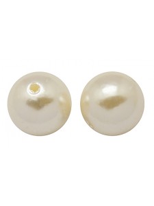 Plastic Pearl 16mm Cream - EACH