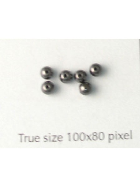 Hematite 3mm Round Bead