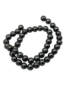 Hematite Round 8mm H:1.5mm  ~53 beads