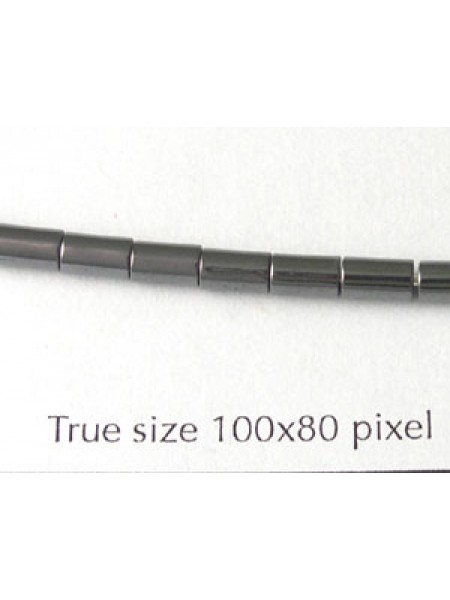 Hematite 3x5mm Tube