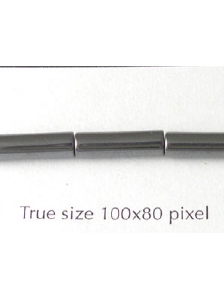 Hematite 4x13mm Cylinder