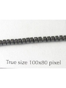 Hematite 3mm Disc Bead - Strand (~204)