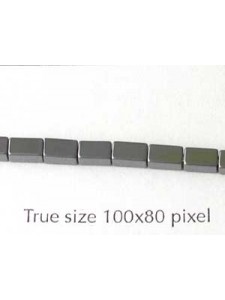 Hematite 3x5mm Rectangle Bead