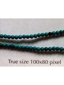Turquoise Natural MDk (Dyed) Rd 2mm 40cm