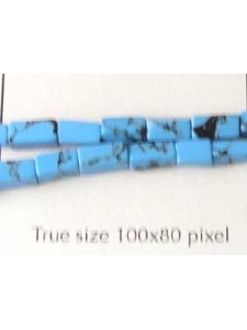 Recon.Turquoise 6x4mm Square 40 cm