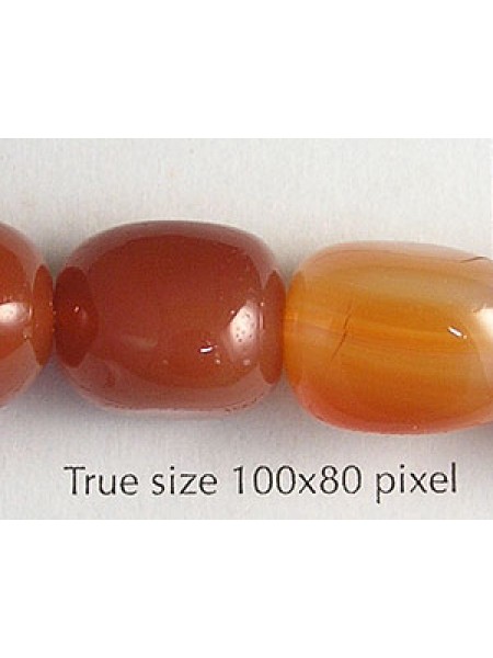 Nugget 12x16mm Carnelian 16in strand