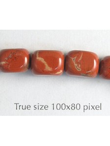 Nugget 8x10mm Red Jasper 16in