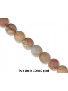 Aqua Terra Jasper  6mm Round 16in strand