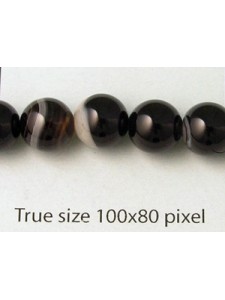 Banded Agate Round 8mm 16 inch strand