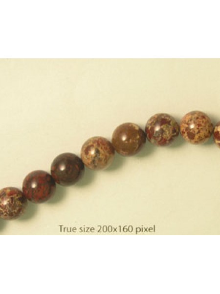 Breccicated Jasper 10mm Round 16inch str