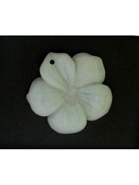 Amazonite Carved Flower 40mm