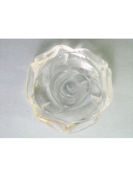 Flower Pendant Rose 40mm Crystal