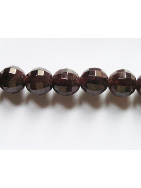 Garnet 6mm Faceted Round bead ~60 beads
