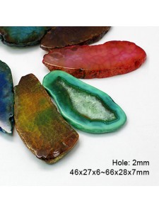 Agate ~50x27x6mm Mixed colours EACH