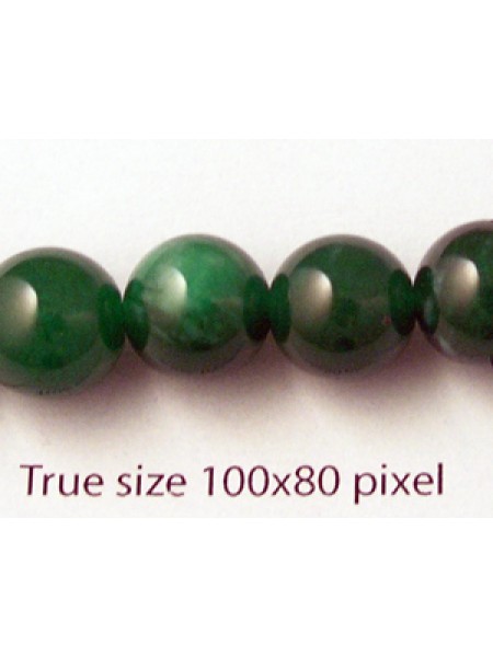 Jade Green (dyed) 10mm 16 inch strand