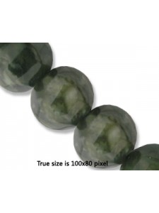 Lantern Bead 12mm Canada Jade 16inch