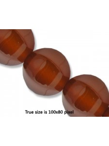 Lantern Bead 14mm Carnelian 16inch