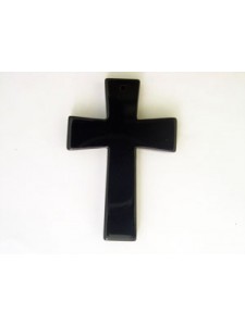 Ornate Cross 60x40mm Black Onyx