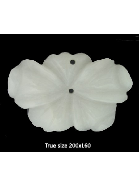 White Jade Flower Pendant #2.