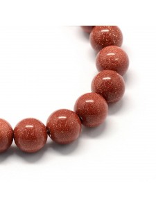 Goldstone Round 6mm ~66 beads