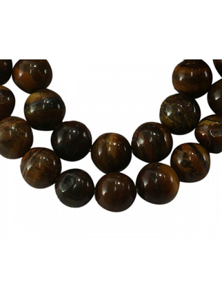 Tiger Eye 6mm Round bead MIX 15in strand