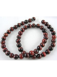 Tiger Eye Red 6mm Round bead 15in strand
