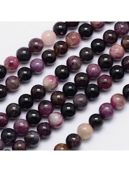 Tourmaline Round 8mm ~49 beads/strand