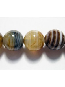 Gemstone Brown Sardonyx Bead 10mm 16in