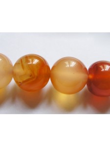 Carnelian 10mm Round Bead 16in strand