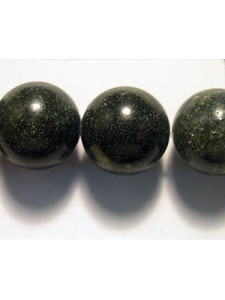 Green Lace Stone 12mm Round H:1mm 16in