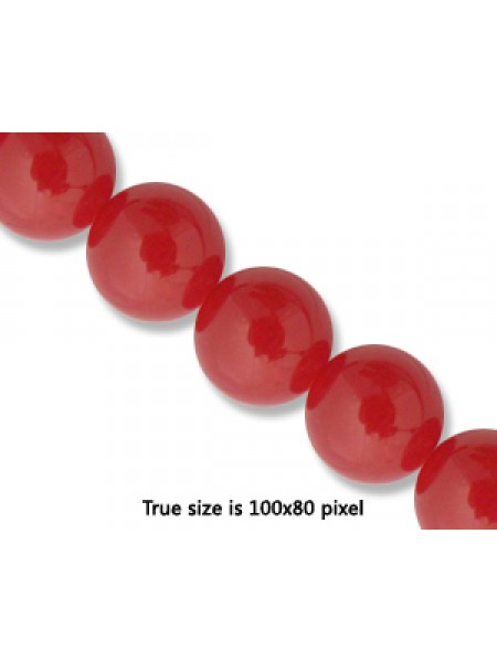 Red Agate 10mm Round 16 in strand