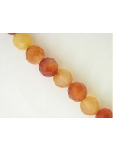 Carnelian 10mm Faceted Bead 16in str