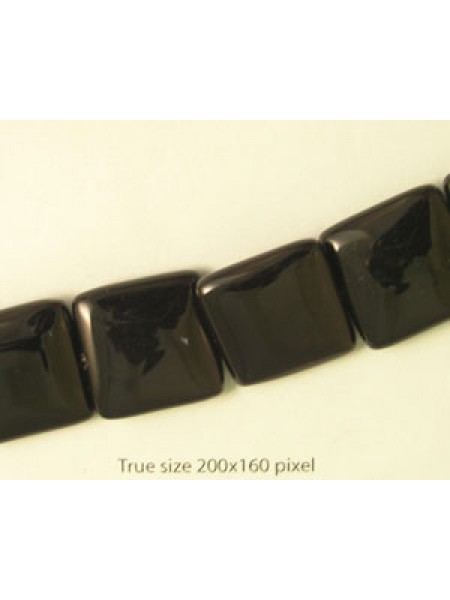 Black Onyx Square Pillow 20mm 16inch str