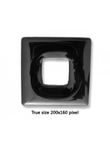 Black Onyx Square Donut 40mm.