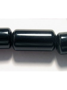 Tube 20x10mm H:4mm Black Onyx 16in str