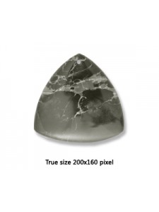 Triangle Pend Black Emp Jasper 40mm