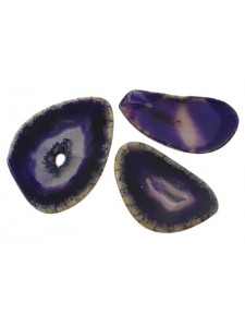 Agate Slices Dark Purple - PER GRAM