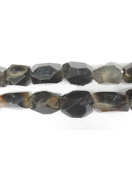 Grey Agate Faceted Nugget 18-24mm