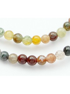Indian Agate 3mm Round 15in strand