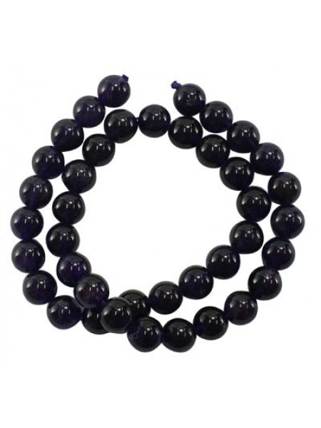 Amethyst 4mm Round Bead 15in strand