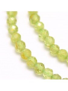 Peridot RD faceted 2mm H:0.5mm 220 beads