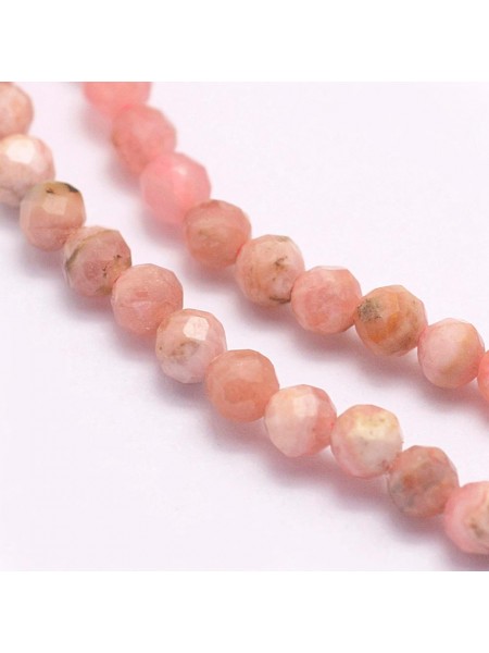Rodonite RD Faceted 2mm ~150 beads